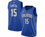 Orlando Magic #15 Vince Carter Swingman Blue Finished Basketball Jersey - Statement Edition