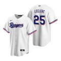 Nike Texas Rangers #25 Jose Leclerc White Home Stitched Baseball Jersey