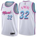 Miami Heat #32 Shaquille O'Neal Swingman White NBA Jersey - City Edition