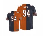 Chicago Bears #94 Leonard Floyd Elite Navy Orange Split Fashion Football Jersey