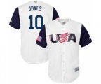 USA Baseball #10 Adam Jones White 2017 World Baseball Classic Replica Team Jersey