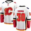 Calgary Flames #30 Mike Vernon Fanatics Branded White Away Breakaway NHL Jersey
