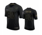 Indianapolis Colts #80 Trey Burton Black 2020 Salute to Service Limited Jersey