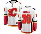 Calgary Flames #30 Mike Vernon Fanatics Branded White Away Breakaway Hockey Jersey