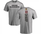 Chicago Blackhawks #10 Patrick Sharp Ash Backer T-Shirt