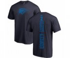 Oklahoma City Thunder #2 Shai Gilgeous-Alexander Navy Blue One Color Backer T-Shirt