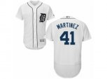Detroit Tigers #41 Victor Martinez White Flexbase Authentic Collection MLB Jersey