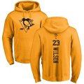 Pittsburgh Penguins #23 Scott Wilson Gold One Color Backer Pullover Hoodie