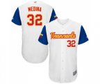Venezuela Baseball #32 Jhondaniel Medina White 2017 World Baseball Classic Authentic Team Jersey