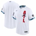 Atlanta Braves Blank Nike White 2021 MLB All-Star Game Replica Jersey