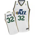 Utah Jazz #32 Karl Malone Swingman White Home NBA Jersey