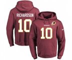 Washington Redskins #10 Paul Richardson Burgundy Red Name & Number Pullover Hoodie