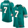 Miami Dolphins #7 Brandon Doughty Game Aqua Green Alternate NFL Jersey