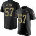 Dallas Cowboys #57 Damien Wilson Black Camo Salute to Service T-Shirt