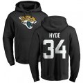 Jacksonville Jaguars #34 Carlos Hyde Black Name & Number Logo Pullover Hoodie