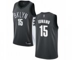 Brooklyn Nets #15 Timothe Luwawu Authentic Gray Basketball Jersey Statement Edition