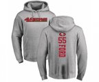San Francisco 49ers #55 Dee Ford Ash Backer Pullover Hoodie