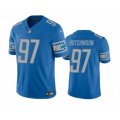 Detroit Lions #97 Aidan Hutchinson Blue 2023 F.U.S.E. Vapor Untouchable Limited Stitched Jersey
