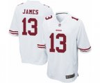 San Francisco 49ers #13 Richie James Game White Football Jersey
