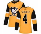 Adidas Pittsburgh Penguins #4 Justin Schultz Premier Gold Alternate NHL Jersey