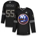 New York Islanders #55 Johnny Boychuk Black Authentic Classic Stitched NHL Jersey