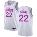 Nike Timberwolves #22 Andrew Wiggins White NBA Swingman Earned Edition Jersey