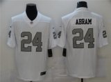 Las Vegas Raiders #24 Johnathan Abram Nike White Color Rush Legend Player Jersey