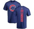 MLB Nike Chicago Cubs #38 Carlos Zambrano Royal Blue Backer T-Shirt