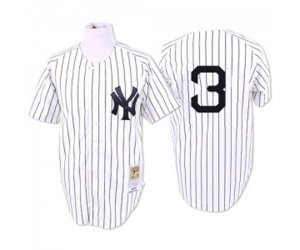 1932 New York Yankees #3 Babe Ruth Authentic White Throwback MLB Jersey