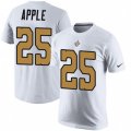 New Orleans Saints #25 Eli Apple White Rush Pride Name & Number T-Shirt