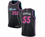Miami Heat #55 Duncan Robinson Swingman Black Basketball Jersey - City Edition