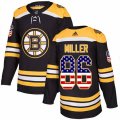 Boston Bruins #86 Kevan Miller Authentic Black USA Flag Fashion NHL Jersey