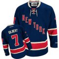 New York Rangers #7 Rod Gilbert Authentic Navy Blue Third NHL Jersey