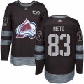 Colorado Avalanche #83 Matt Nieto Premier Black 1917-2017 100th Anniversary NHL Jersey