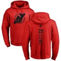 New Jersey Devils #29 Ryane Clowe Red One Color Backer Pullover Hoodie