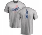 Los Angeles Dodgers #33 Mark Lowe Ash Backer T-Shirt