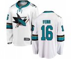 San Jose Sharks #16 Eric Fehr Fanatics Branded White Away Breakaway NHL Jersey
