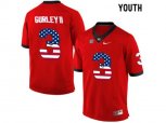 2016 US Flag Fashion-Youth Georgia Bulldogs Todd Gurley II #3 College Football Limited Jerseys - Red