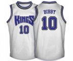 Sacramento Kings #10 Mike Bibby Swingman White Throwback Basketball Jersey