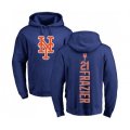 New York Mets #21 Todd Frazier Royal Blue Backer Pullover Hoodie