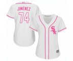 Women's Chicago White Sox #74 Eloy Jimenez Replica White Fashion Cool Base Baseball Jersey