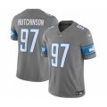 Detroit Lions #97 Aidan Hutchinson Grey 2023 F.U.S.E. Vapor Untouchable Limited Football Stitched Jersey