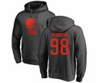 Cleveland Browns #98 Sheldon Richardson Ash One Color Pullover Hoodie