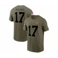 Washington Commanders #17 Terry McLaurin 2022 Olive Salute to Service T-Shirt