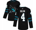 Adidas San Jose Sharks #4 Brenden Dillon Premier Black Alternate NHL Jersey