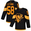 Pittsburgh Penguins #58 Kris Letang Black Authentic 2019 Stadium Series Stitched NHL Jersey