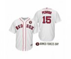 2019 Armed Forces Day Dustin Pedroia Boston Red Sox White Jersey