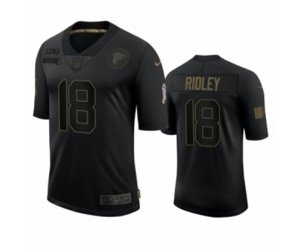 Atlanta Falcons #18 Calvin Ridley Black 2020 Salute to Service Limited Jersey