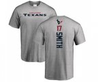 Houston Texans #17 Vyncint Smith Ash Backer T-Shirt