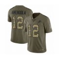 Detroit Lions #12 Danny Amendola Limited Olive Camo Salute to Service Football Jersey